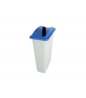 GLOBE 9501Container - Slim Lid - Paper Slot - Blue, Case: 6, Price by EA - 9501 -  - [unit price]