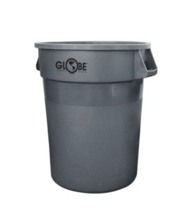 GLOBE 9620Container - Waste Round Straightwall 20G - Grey, Case: 1, Price by EA - 9620 -  - [unit price]