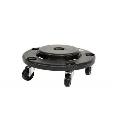 GLOBE 9640Container - Dolly Only Fits Round Containers - Black, Case: 2, Price by EA - 9640 -  - [unit price]
