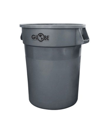 GLOBE 9655Container - Waste Round Straightwall 55G - Gray, Case: 1, Price by EA - 9655 -  - [unit price]