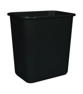 GLOBE 9756BLAContainer - Wastebasket 26L/28qt - Black, Case: 6, Price by EA - 9756BLA -  - [unit price]
