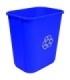 GLOBE 9756BLUContainer - Wastebasket 26L/28qt Recycling - Blue, Case: 6, Price by EA - 9756BLU -  - [unit price]