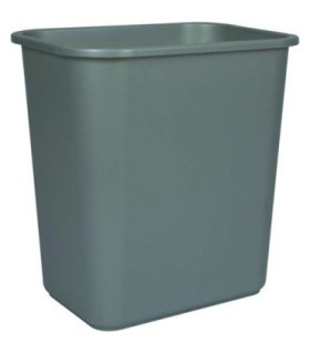 GLOBE 9756GRYContainer - Wastebasket 26L/28qt - Grey, Case: 6, Price by EA - 9756GRY -  - [unit price]