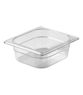 Rubbermaid FG106P00BLA Final Sale: Cold Food Pan - 1/6 Size - 6" Depth -Black, Price Per EA - FG106P00BLA -  - [unit price]