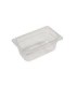 Rubbermaid FG111P00CLR Final Sale: Food Pan - Cold 1/4 Size - 4" Depth -Clear, Price Per EA - FG111P00CLR -  - [unit price]