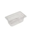 Rubbermaid FG111P00CLR Final Sale: Food Pan - Cold 1/4 Size - 4" Depth -Clear, Price Per EA