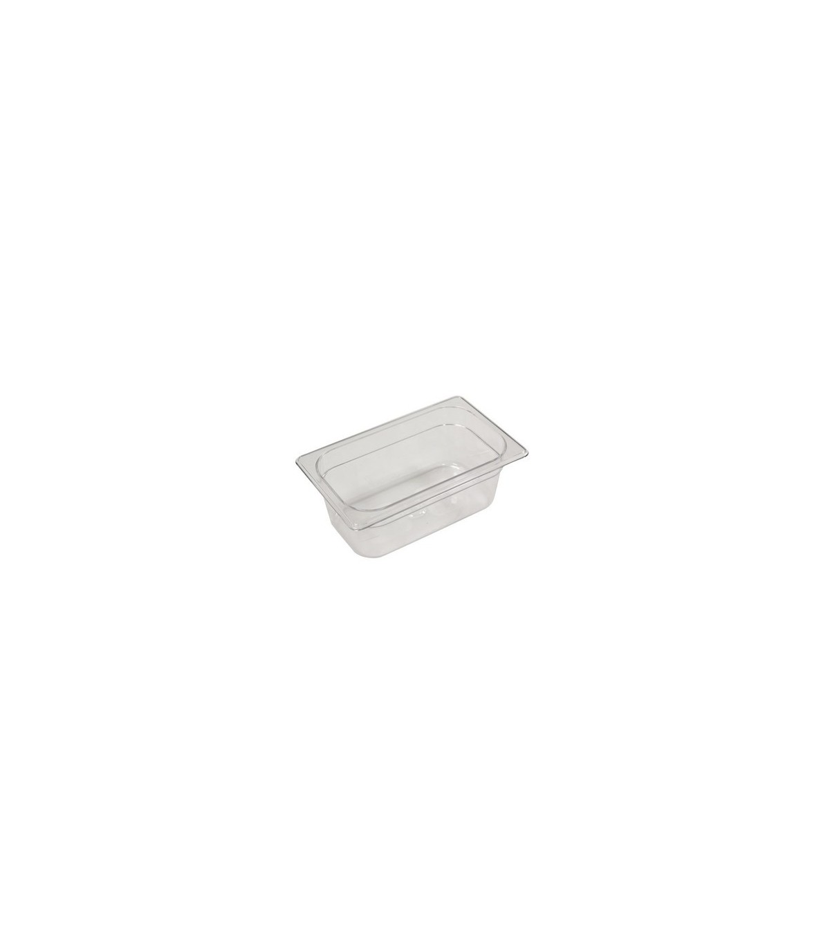 Rubbermaid FG111P00CLR Final Sale: Food Pan - Cold 1/4 Size - 4" Depth -Clear, Price Per EA - FG111P00CLR -  - [unit price]