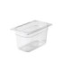Rubbermaid FG112P00CLR Final Sale: Food Pan - Cold 1/4 Size- 6" Depth -Clear, Price Per EA - FG112P00CLR -  - [unit price]