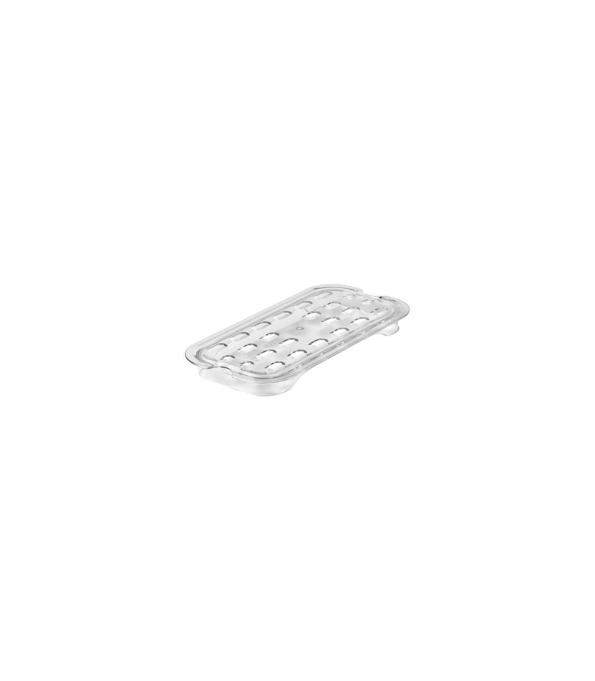 Rubbermaid FG113P24CLR Final Sale: Food Pan - Cold Drain Tray 1/4 Size -Clear, Price Per EA - FG113P24CLR -  - [unit price]