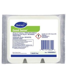 Diversey 100898961 Good Sense 30-Day Air Care Refill - Green Apple-12/1ct - 100898961 -  - [unit price]
