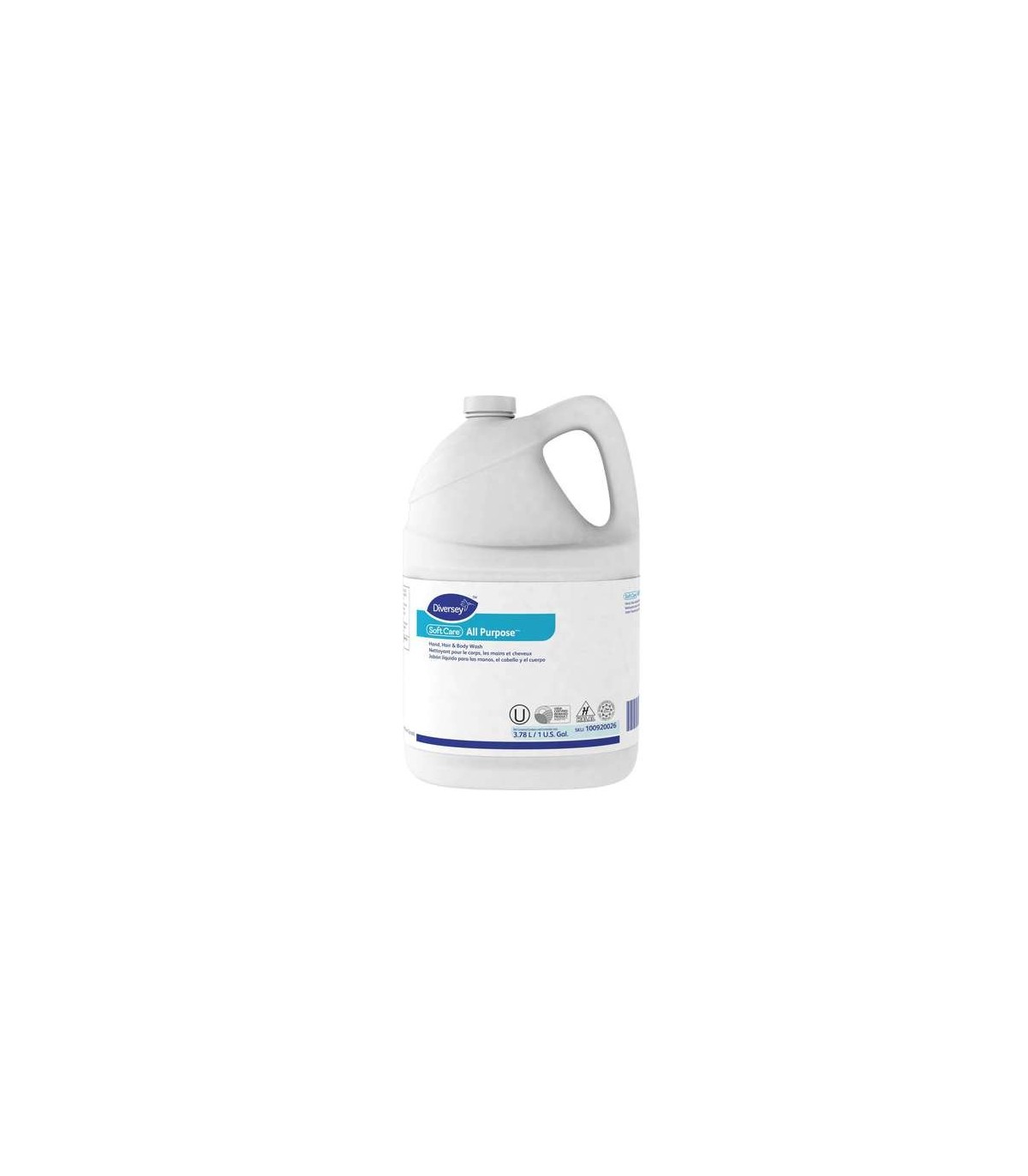 Diversey 100920026 Soft Care - AP Hand/Body Wash Bulk Soap - 4/3.78L - 100920026 -  - [unit price]