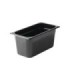 Rubbermaid FG118P00BLA Final Sale: Cold Food Pan - 1/3 Size - 6" Depth- Black, Price Per EA - FG118P00BLA -  - [unit price]