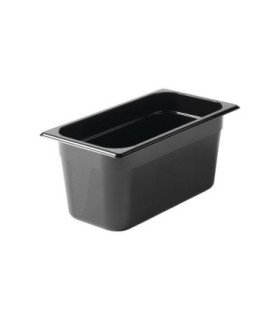Rubbermaid FG118P00BLA Final Sale: Cold Food Pan - 1/3 Size - 6" Depth- Black, Price Per EA - FG118P00BLA -  - [unit price]