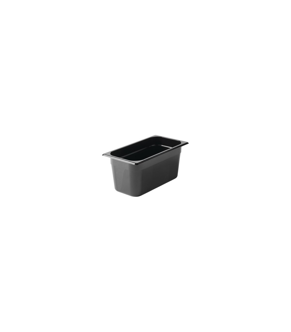 Rubbermaid FG118P00BLA Final Sale: Cold Food Pan - 1/3 Size - 6" Depth- Black, Price Per EA - FG118P00BLA -  - [unit price]