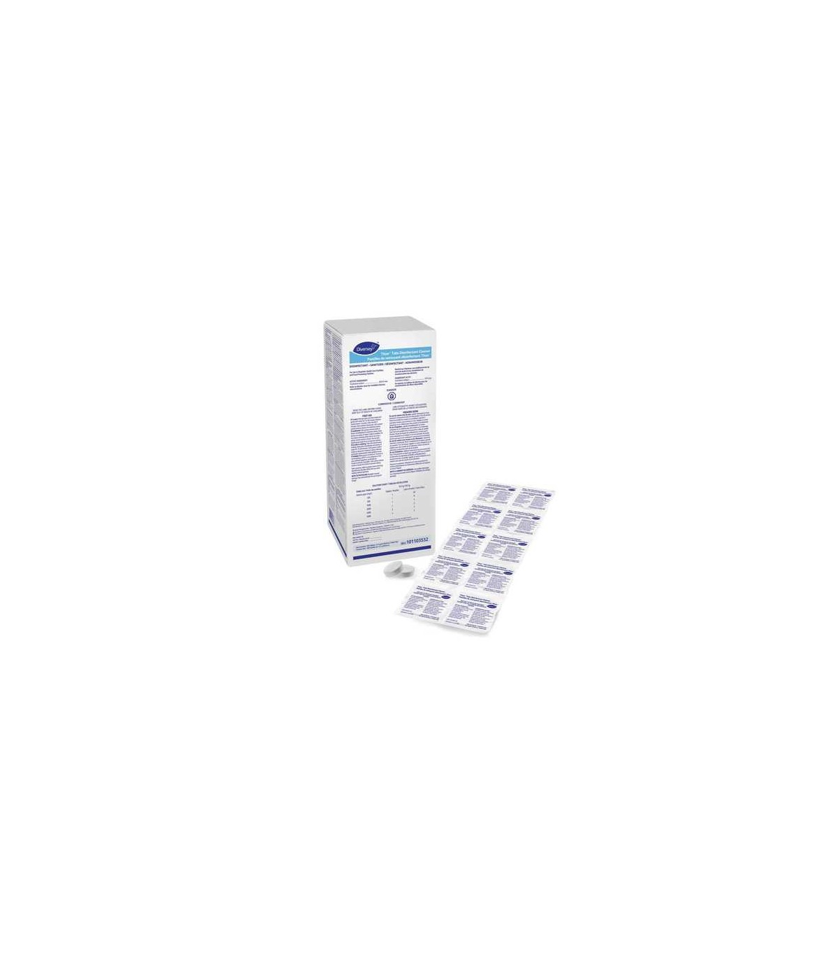 Diversey 101103532 Titan Sporicidal Disinf Clean Tab-10pk/10pks/bx/5bx/cs - 101103532 -  - [unit price]