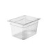 Rubbermaid FG126P00CLR Final Sale: Cold Pan - 1/2 Size - 8" Depth - Clear [202, Price Per EA - FG126P00CLR -  - [unit price]