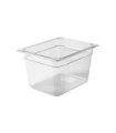 Rubbermaid FG126P00CLR Final Sale: Cold Pan - 1/2 Size - 8" Depth - Clear [202, Price Per EA
