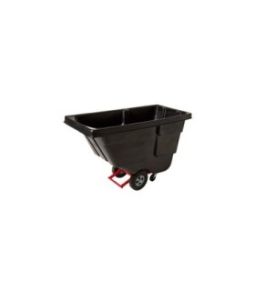 Rubbermaid FG130400BLA Truck - Tilt U-Duty 450lb/0.5cuyd - Black, Price Per EA - FG130400BLA -  - [unit price]