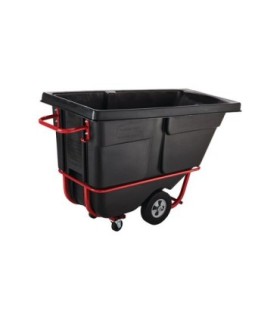 Rubbermaid FG130500BLA Truck - Tilt S-Duty 850lbs/0.5cuyd - Black, Price Per EA - FG130500BLA -  - [unit price]