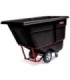 Rubbermaid FG130600BLA SOP: Truck - Tilt Heavy Duty 1400lbs/0.5cuyd - Black, Price Per EA - FG130600BLA -  - [unit price]