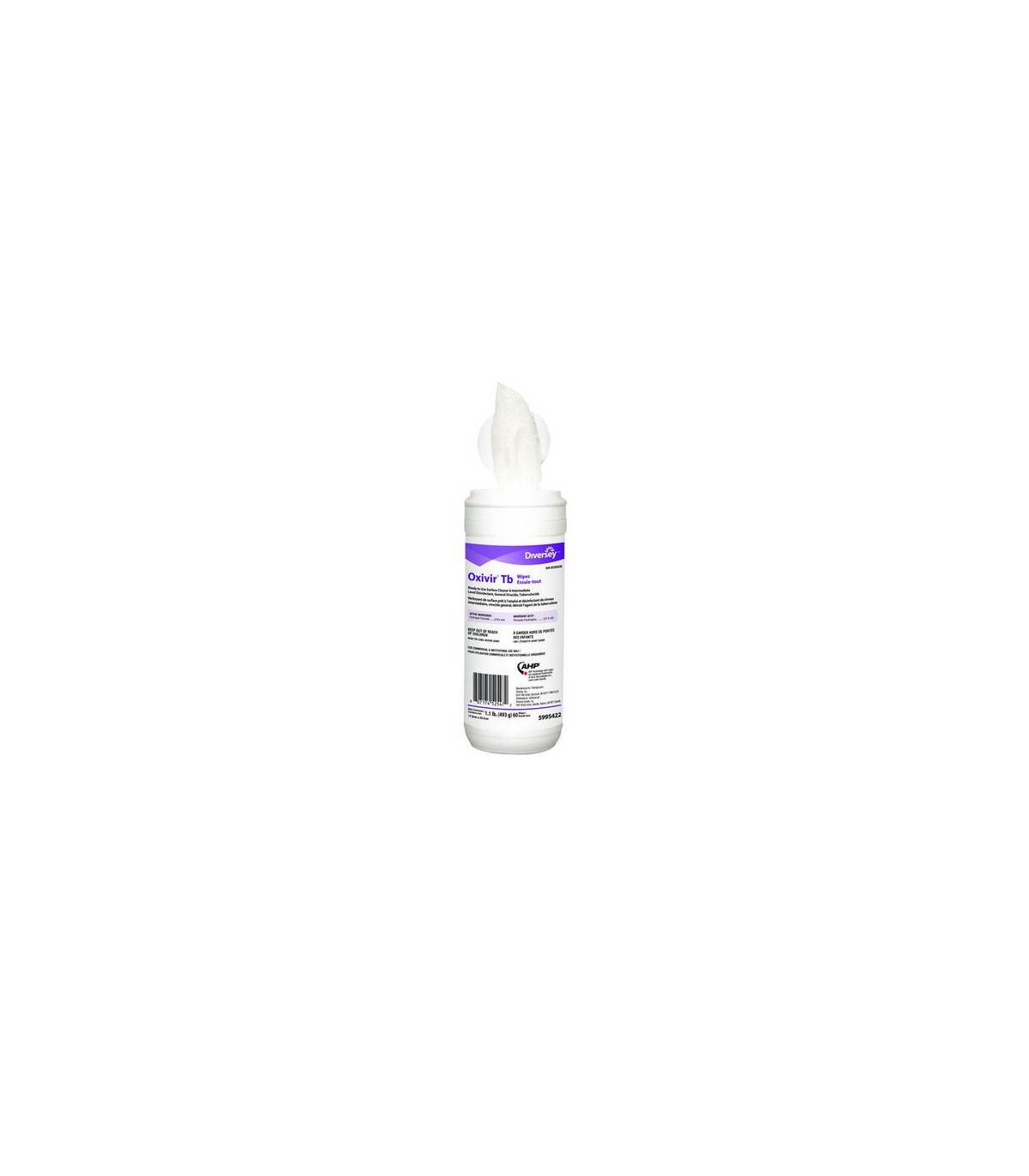 Diversey 5995422 Oxivir TB - Wipes 7X8" - 12/60ct - 5995422 -  - [unit price]