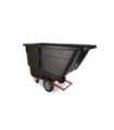 Rubbermaid FG131400BLA Truck - Tilt U-Duty 850lb/1cuyd - Black, Price Per EA