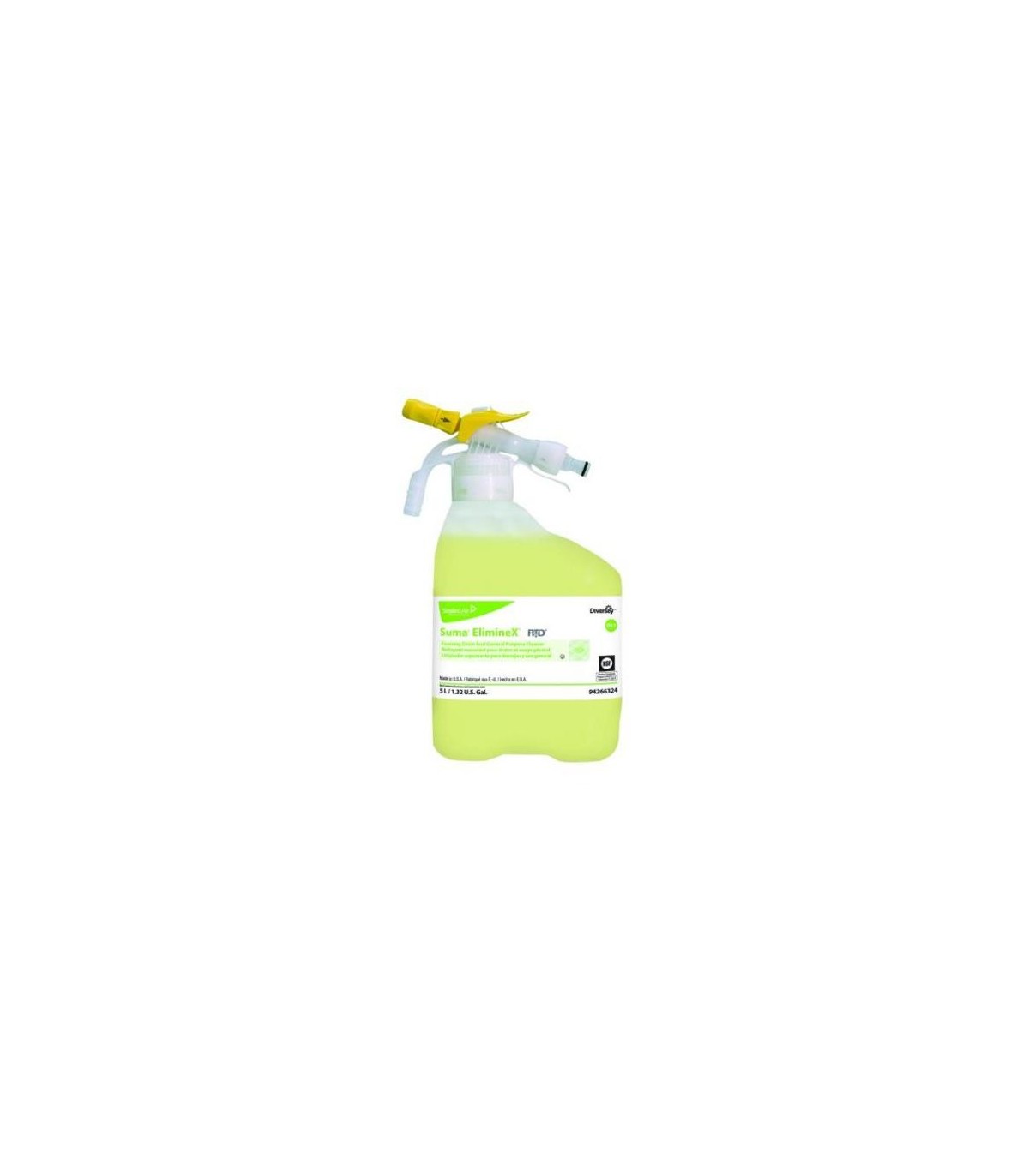 Diversey 94266324 Eliminex Foaming Drain And GP Cleaner RTD - 1/5L - 94266324 -  - [unit price]