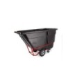 Rubbermaid FG131500BLA Truck - Tilt S-Duty 1250lbs/1cuyd - Black, Price Per EA