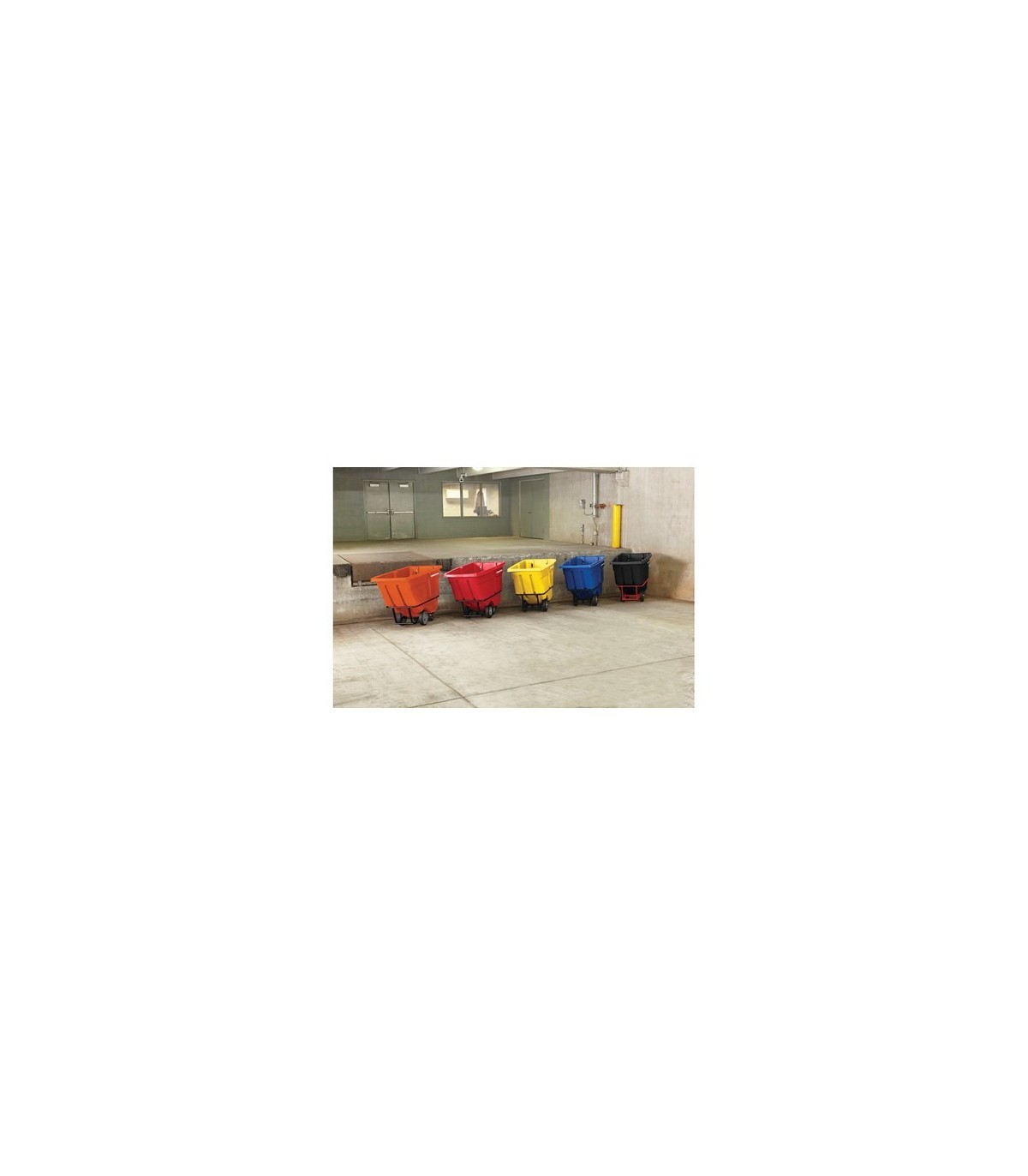 Rubbermaid FG131500RED SOP: Truck - Tilt S-Duty 1250lbs/1cuyd - Red, Price Per SOQ - FG131500RED -  - [unit price]