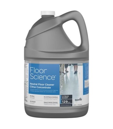 Diversey CBD540441 Floor Science Neutral Floor Clnr Citrus Conc-4/3.78L - CBD540441 -  - [unit price]