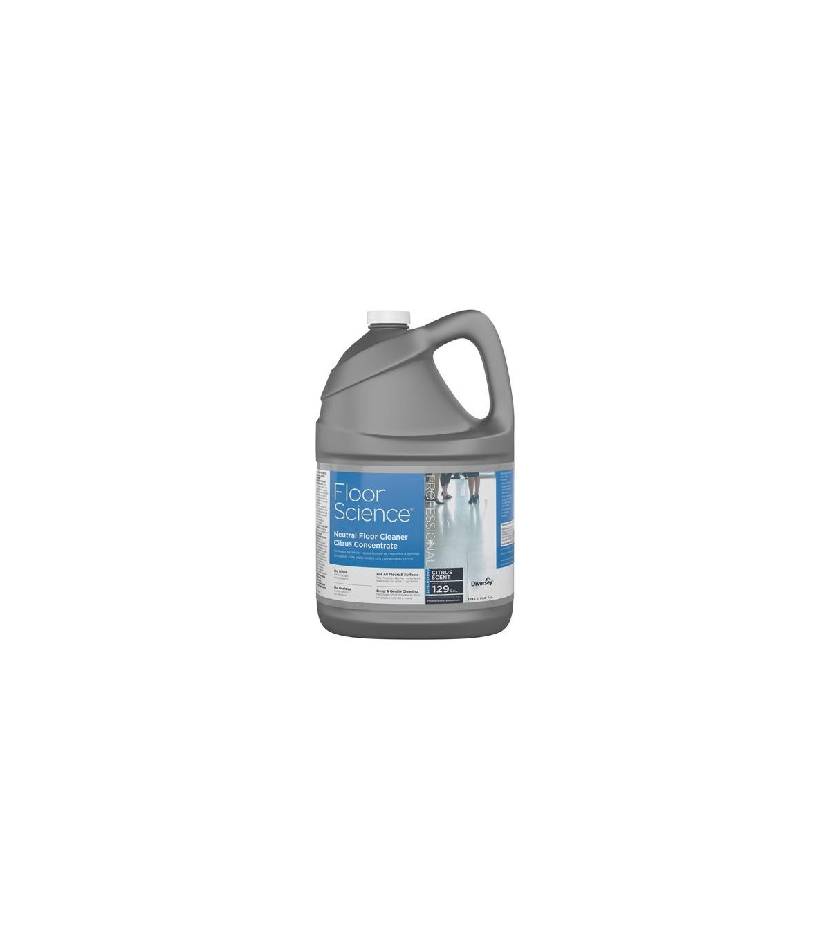 Diversey CBD540441 Floor Science Neutral Floor Clnr Citrus Conc-4/3.78L - CBD540441 -  - [unit price]