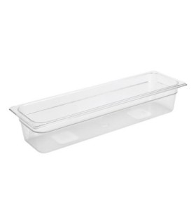 Rubbermaid FG140P00CLR Final Sale: Food Pan - Cold 1/2 Size Long - 4" - Clear, Price Per EA - FG140P00CLR -  - [unit price]
