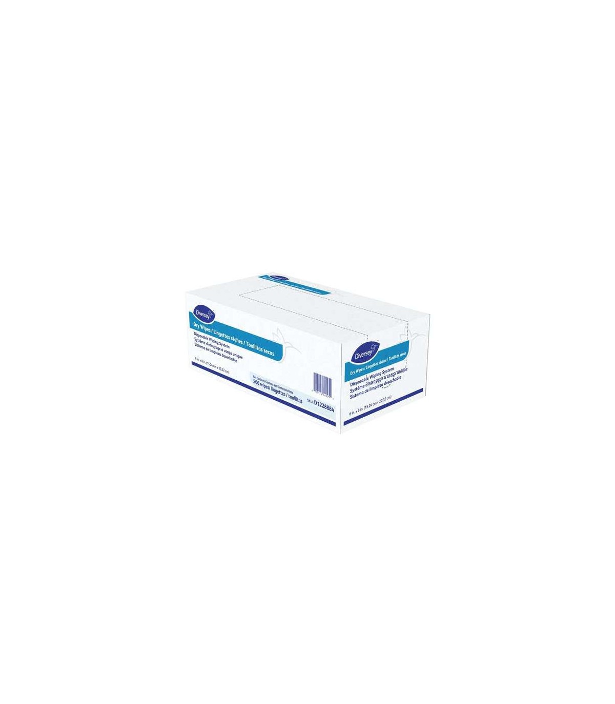 Diversey D1228884 Dry Wipes - 4/500ct - D1228884 -  - [unit price]