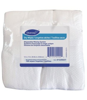 Diversey D1229237 Dry Wipes - 6/100ct - D1229237 -  - [unit price]
