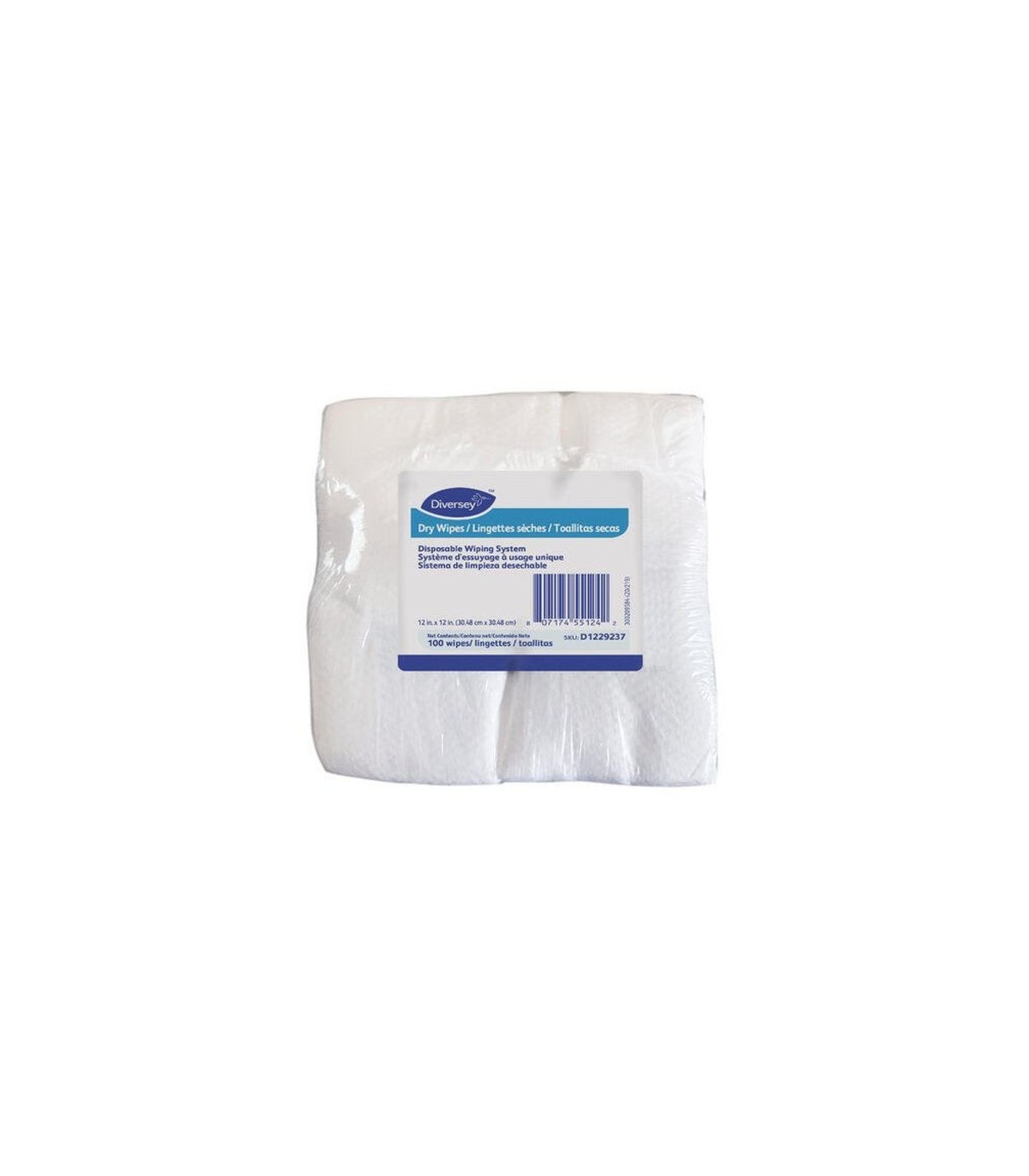 Diversey D1229237 Dry Wipes - 6/100ct - D1229237 -  - [unit price]