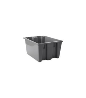Rubbermaid FG172100GRAY Palletote Box - Stack & Nest 19.5x15.5x10" - Gray, Price Per EA - FG172100GRAY -  - [unit price]