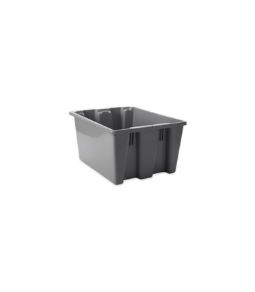 Rubbermaid FG172100GRAY Palletote Box - Stack & Nest 19.5x15.5x10" - Gray, Price Per EA - FG172100GRAY -  - [unit price]