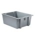 Rubbermaid FG173100GRAY Palletote Box - Stack & Nest 23.5x19.5x10" - Gray, Price Per EA - FG173100GRAY -  - [unit price]