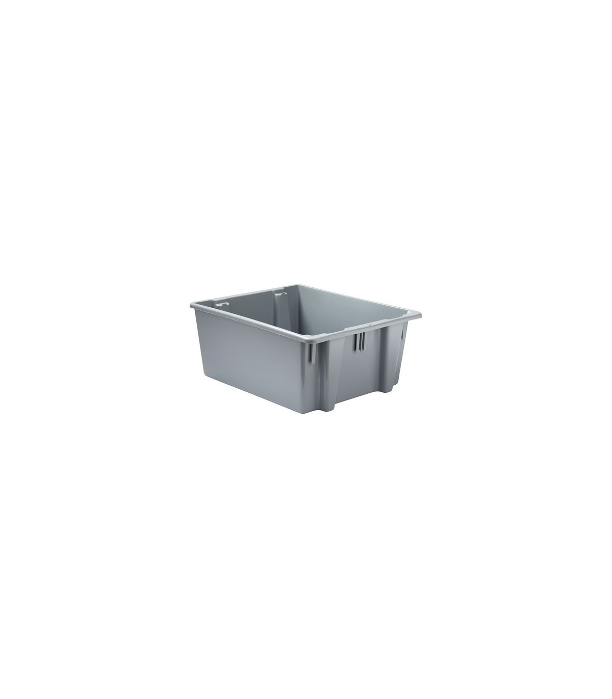Rubbermaid FG173100GRAY Palletote Box - Stack & Nest 23.5x19.5x10" - Gray, Price Per EA - FG173100GRAY -  - [unit price]