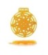 Diversey PWR4O10 EkcoPower Screen Orange/Tropical Urinal Screen - 10/cs - PWR4O10 -  - [unit price]