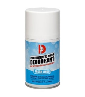 BIG D 472 Room Deod Aerosol Conc. 7.5oz - Fresh Linen - 12/pk - 472 -  - [unit price]