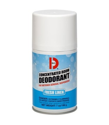 BIG D 472 Room Deod Aerosol Conc. 7.5oz - Fresh Linen - 12/pk - 472 -  - [unit price]