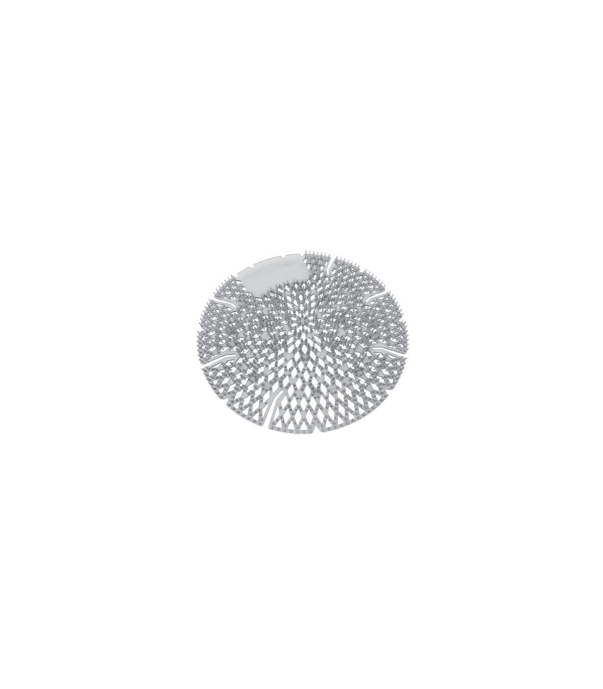 BIG D 618 Urinal Screen - 3D Pearl - Silver/Ice - 10/pk - 618 -  - [unit price]