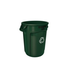 Rubbermaid FG1788472 SOP: Brute Container Vented 32G Recycling - Green [2632], Price Per EA - FG1788472 -  - [unit price]