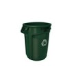 Rubbermaid FG1788472 SOP: Brute Container Vented 32G Recycling - Green [2632], Price Per EA