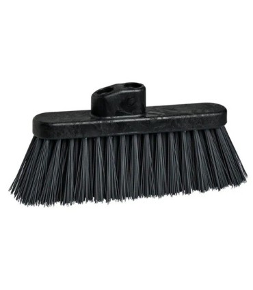 M2 Professional BA8306BK Angle Broom - 9" Large w/Stiff Black Fibers - BA8306BK -  - [unit price]