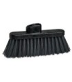 M2 Professional BA8306BK Angle Broom - 9" Large w/Stiff Black Fibers