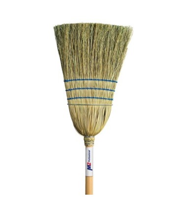 M2 Professional BC107C Corn Broom - Heavy Duty 3 String 1 Wire Band - BC107C -  - [unit price]