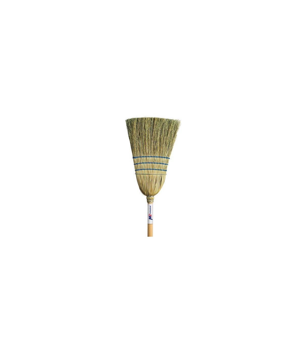 M2 Professional BC107C Corn Broom - Heavy Duty 3 String 1 Wire Band - BC107C -  - [unit price]