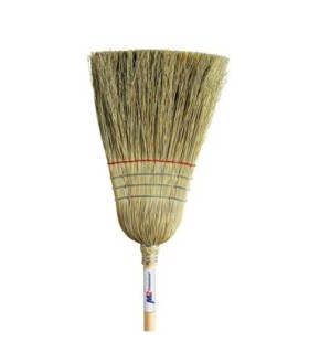 M2 Professional BC110 Corn Broom - HD Stiff 1 String 3 Wire Band w/Cane - BC110 -  - [unit price]